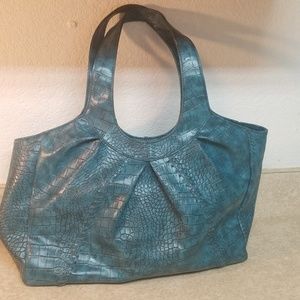 Apt. 9 Large Tote Handbag Purse Turquoise Blue